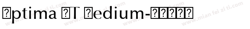 Optima LT Medium字体转换